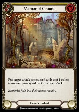 Memorial Ground (Yellow) [MON304] (Monarch - First) Rainbow Foil