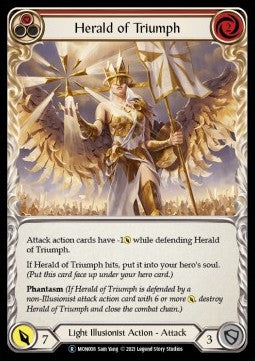 Herald of Triumph (Red) [MON008] (Monarch - Unlimited) Rainbow Foil