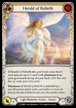 Herald of Rebirth (Yellow) [MON021] (Monarch - Unlimited) Rainbow Foil
