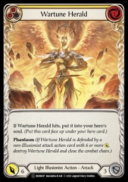 Wartune Herald (Yellow) [MON027] (Monarch - Unlimited) Rainbow Foil