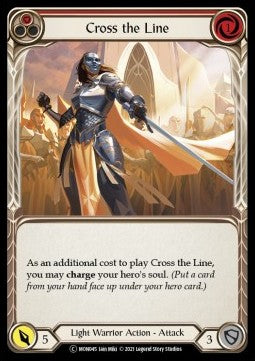 Cross the Line (Red) [MON045] (Monarch - Unlimited) Rainbow Foil