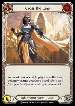 Cross the Line (Blue) [MON047] (Monarch - Unlimited) Rainbow Foil