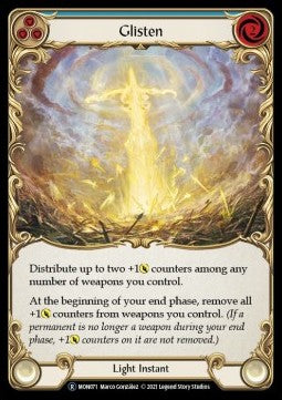 Glisten (Blue) [MON071] (Monarch - Unlimited) Rainbow Foil