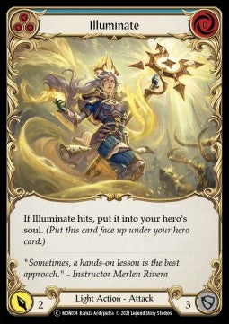 Illuminate (Blue) [MON074] (Monarch - Unlimited) Rainbow Foil