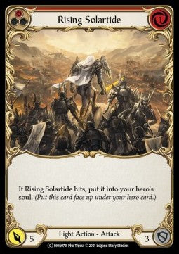 Rising Solartide (Red) [MON078] (Monarch - Unlimited) Rainbow Foil