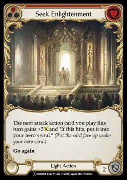 Seek Enlightenment (Red) [MON081] (Monarch - Unlimited) Rainbow Foil