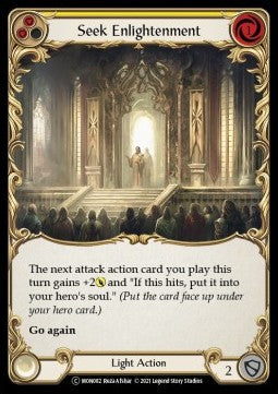 Seek Enlightenment (Yellow) [MON082] (Monarch - Unlimited) Rainbow Foil