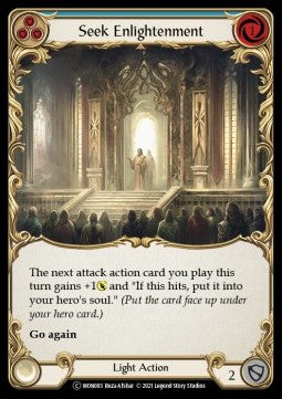 Seek Enlightenment (Blue) [MON083] (Monarch - Unlimited) Regular