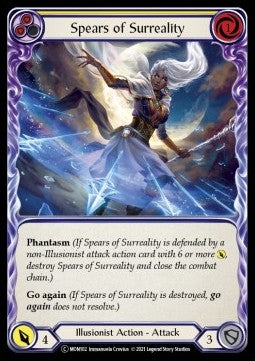 Spears of Surreality (Yellow) [MON102] (Monarch - Unlimited) Rainbow Foil