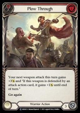 Plow Through (Red) [MON113] (Monarch - Unlimited) Rainbow Foil