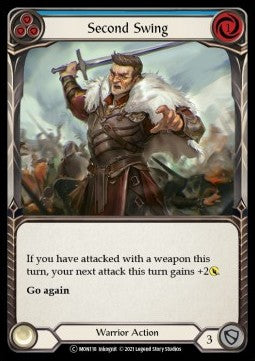 Second Swing (Blue) [MON118] (Monarch - Unlimited) Rainbow Foil