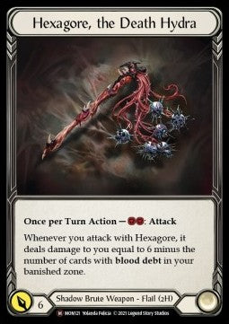 Hexagore, the Death Hydra [MON121] (Monarch - Unlimited) Rainbow Foil
