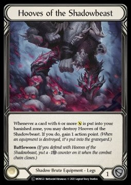 Hooves of the Shadowbeast [MON122] (Monarch - Unlimited) Rainbow Foil