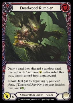 Deadwood Rumbler (Red) [MON138] (Monarch - Unlimited) Rainbow Foil