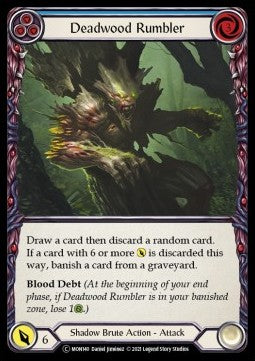 Deadwood Rumbler (Blue) [MON140] (Monarch - Unlimited) Regular