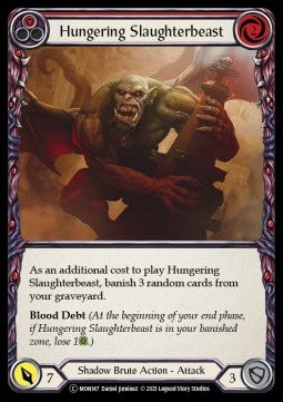 Hungering Slaughterbeast (Red) [MON147] (Monarch - Unlimited) Regular