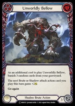 Unworldly Bellow (Blue) [MON152] (Monarch - Unlimited) Rainbow Foil