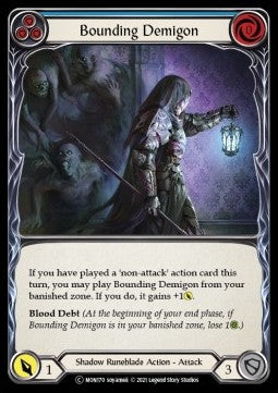 Bounding Demigon (Blue) [MON170] (Monarch - Unlimited) Rainbow Foil