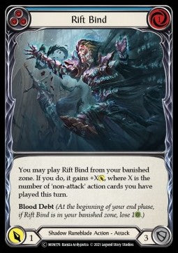 Rift Bind (Blue) [MON176] (Monarch - Unlimited) Regular