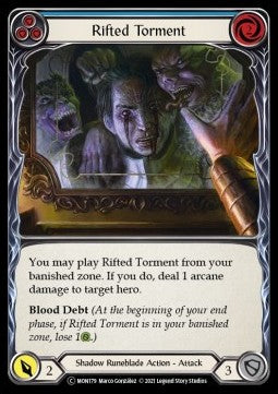 Rifted Torment (Blue) [MON179] (Monarch - Unlimited) Regular