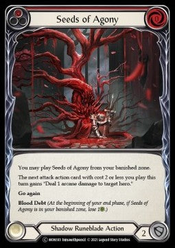 Seeds of Agony (Red) [MON183] (Monarch - Unlimited) Rainbow Foil