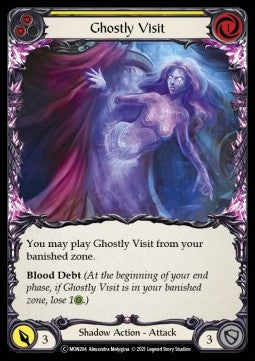 Ghostly Visit (Yellow) [MON204] (Monarch - Unlimited) Rainbow Foil