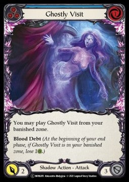 Ghostly Visit (Blue) [MON205] (Monarch - Unlimited) Rainbow Foil