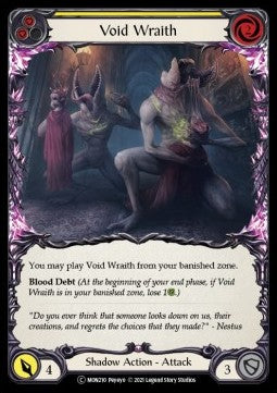 Void Wraith (Yellow) [MON210] (Monarch - Unlimited) Rainbow Foil