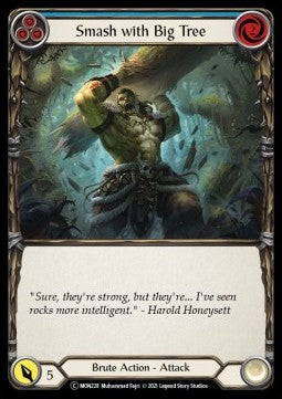 Smash with Big Tree (Blue) [MON228] (Monarch - Unlimited) Rainbow Foil