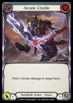 Arcanic Crackle (Blue) [MON237] (Monarch - Unlimited) Regular