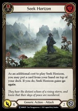 Seek Horizon (Red) [MON251] (Monarch - Unlimited) Rainbow Foil