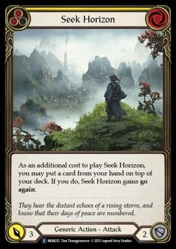 Seek Horizon (Yellow) [MON252] (Monarch - Unlimited) Rainbow Foil