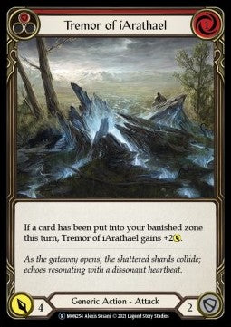 Tremor of iArathael (Red) [MON254] (Monarch - Unlimited) Rainbow Foil