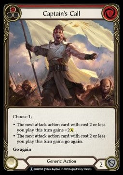 Captain's Call (Red) [MON260] (Monarch - Unlimited) Rainbow Foil