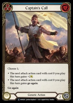 Captain's Call (Blue) [MON262] (Monarch - Unlimited) Rainbow Foil