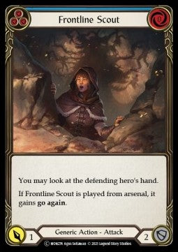 Frontline Scout (Blue) [MON274] (Monarch - Unlimited) Rainbow Foil