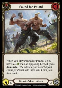 Pound for Pound (Red) [MON278] (Monarch - Unlimited) Rainbow Foil