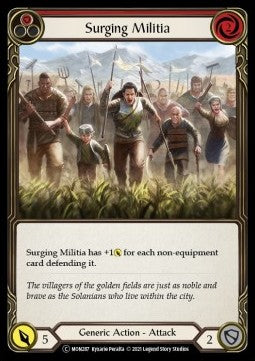 Surging Militia (Red) [MON287] (Monarch - Unlimited) Regular