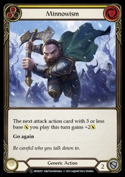 Minnowism (Yellow) [MON297] (Monarch - Unlimited) Rainbow Foil