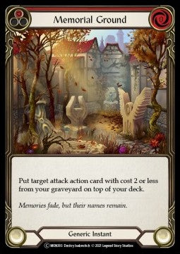 Memorial Ground (Red) [MON303] (Monarch - Unlimited) Rainbow Foil