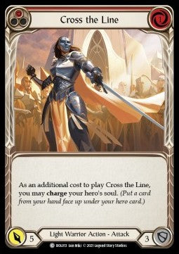 Cross the Line (Red) [BOL013] (Monarch - Boltyn Blitz Deck) Regular