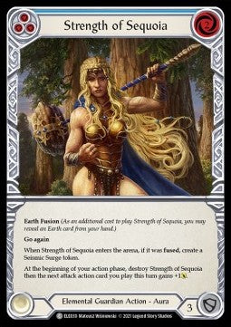 Strength of Sequoia (Blue) [ELE030] (Tales of Aria - First) Rainbow Foil