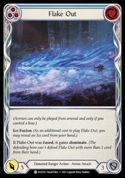 Flake Out (Blue) [ELE058] (Tales of Aria - First) Rainbow Foil