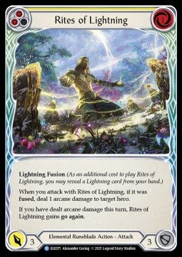 Rites of Lightning (Yellow) [ELE071] (Tales of Aria - First) Regular