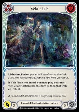 Vela Flash (Blue) [ELE078] (Tales of Aria - First) Rainbow Foil