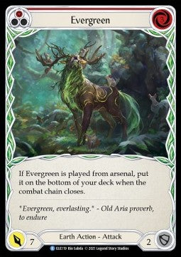 Evergreen (Red) [ELE119] (Tales of Aria - First) Rainbow Foil