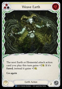 Weave Earth (Yellow) [ELE123] (Tales of Aria - First) Rainbow Foil