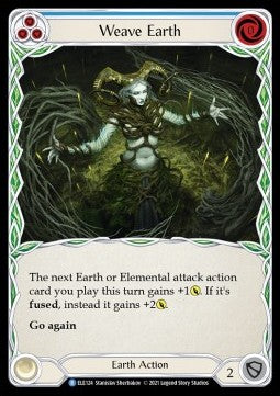 Weave Earth (Blue) [ELE124] (Tales of Aria - First) Rainbow Foil