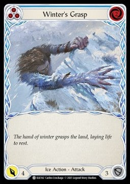 Winter's Grasp (Blue) [ELE162] (Tales of Aria - First) Rainbow Foil