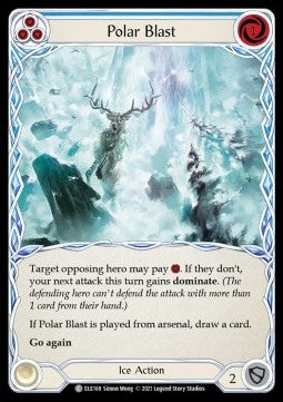 Polar Blast (Blue) [ELE168] (Tales of Aria - First) Rainbow Foil